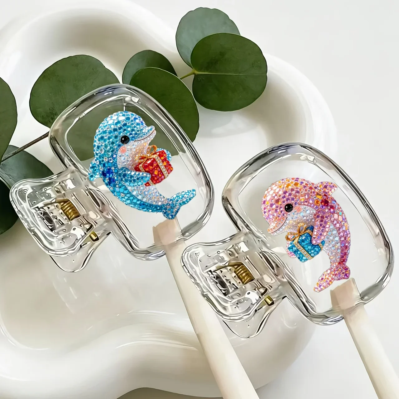 2pcs Dolphin Portable Toothbrush Cover Case Breathable Suitable for  Bathroom Camping and Business Supply Gift for Couples
