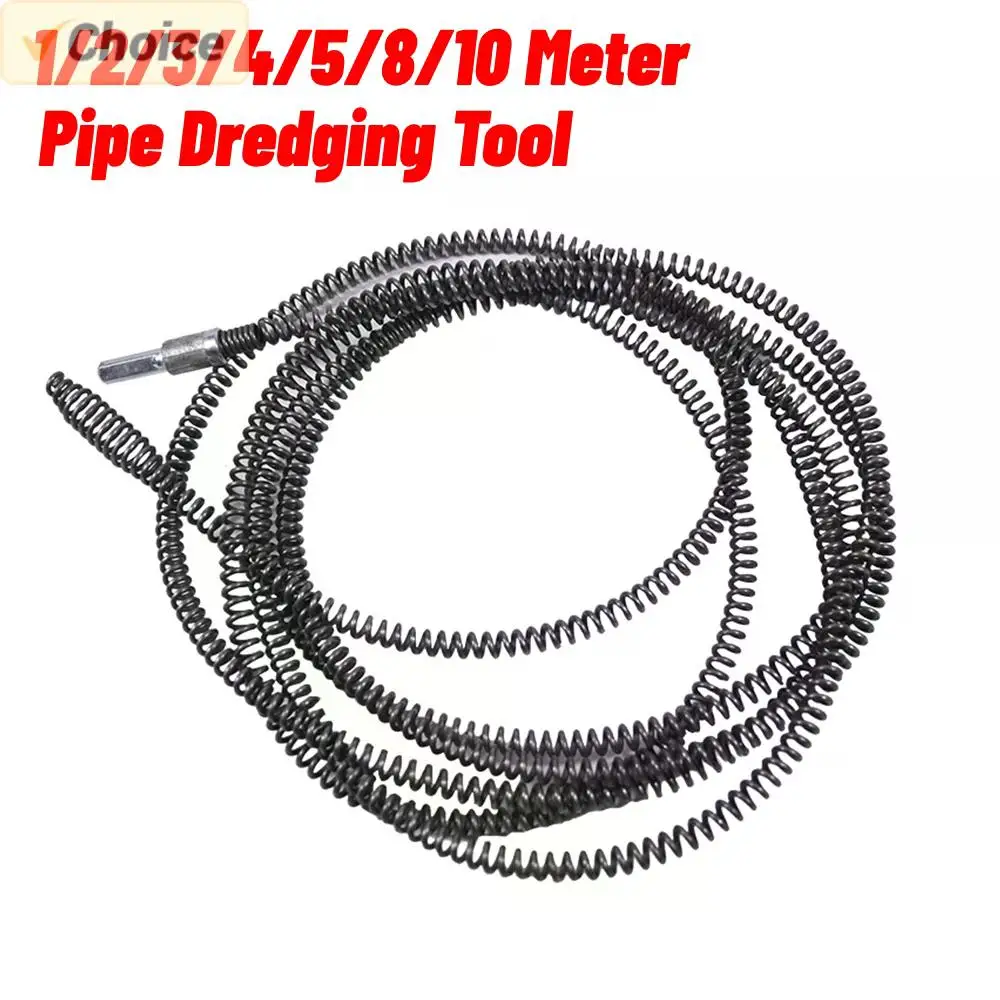

1-10M Sewer Dredging Spring Electric Drill Drain Cleaner Machine Extension Sewer Pipe Dredger Cleaning Spring With Connector