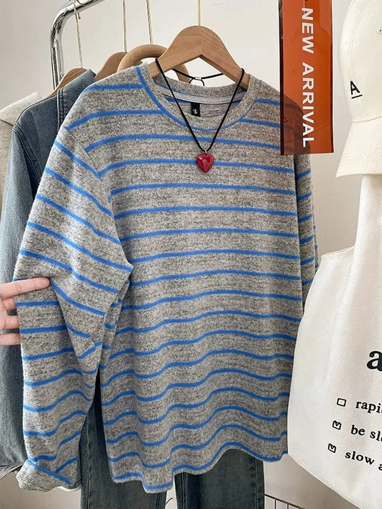 Unisex Pure Cotton Sweatshirt Autumn Winter Fashionable Versatile Cut Label Tail Single Trendy Print Long Sleeve round Neck