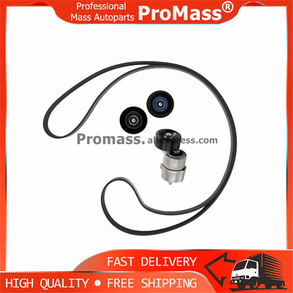 

2528725110 new 1Set Belt Tensioner & Idler Pulley V-Ribbed Belt Kit For Hyundai Kia 2.0 2.4 L4 06-15 25281-25000 25212-2G760