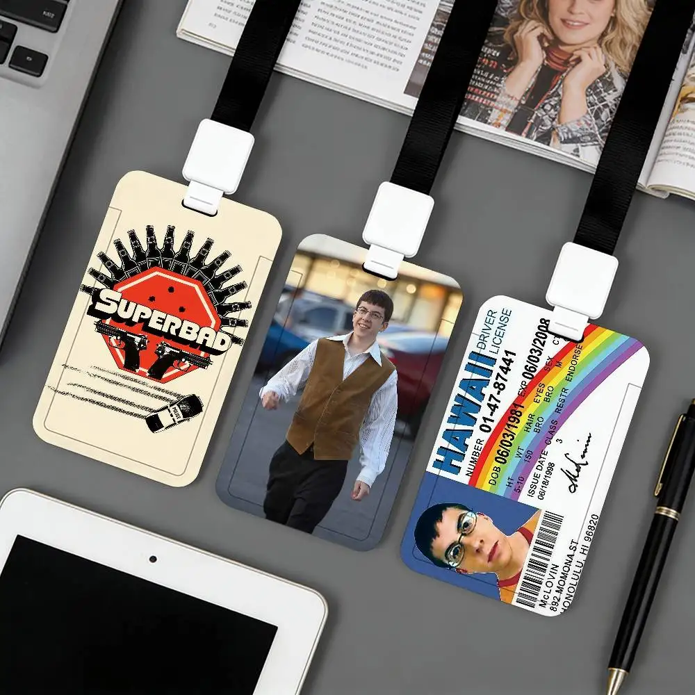 Porte-cartes McLovin pour personnages de films, applicable aux cartes d'identité, aux cartes bancaires, aux cartes de transport en commun et aux cartes de travail