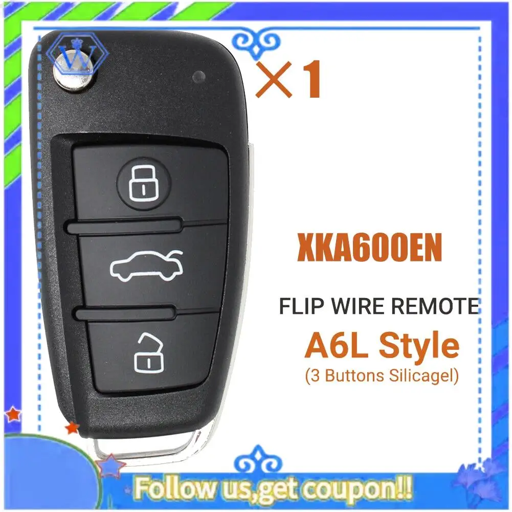 M46K-для Xhorse XKA600EN Универсальный проводной дистанционный брелок с 3 кнопками для A6 Q7 Тип для VVDI Key Part