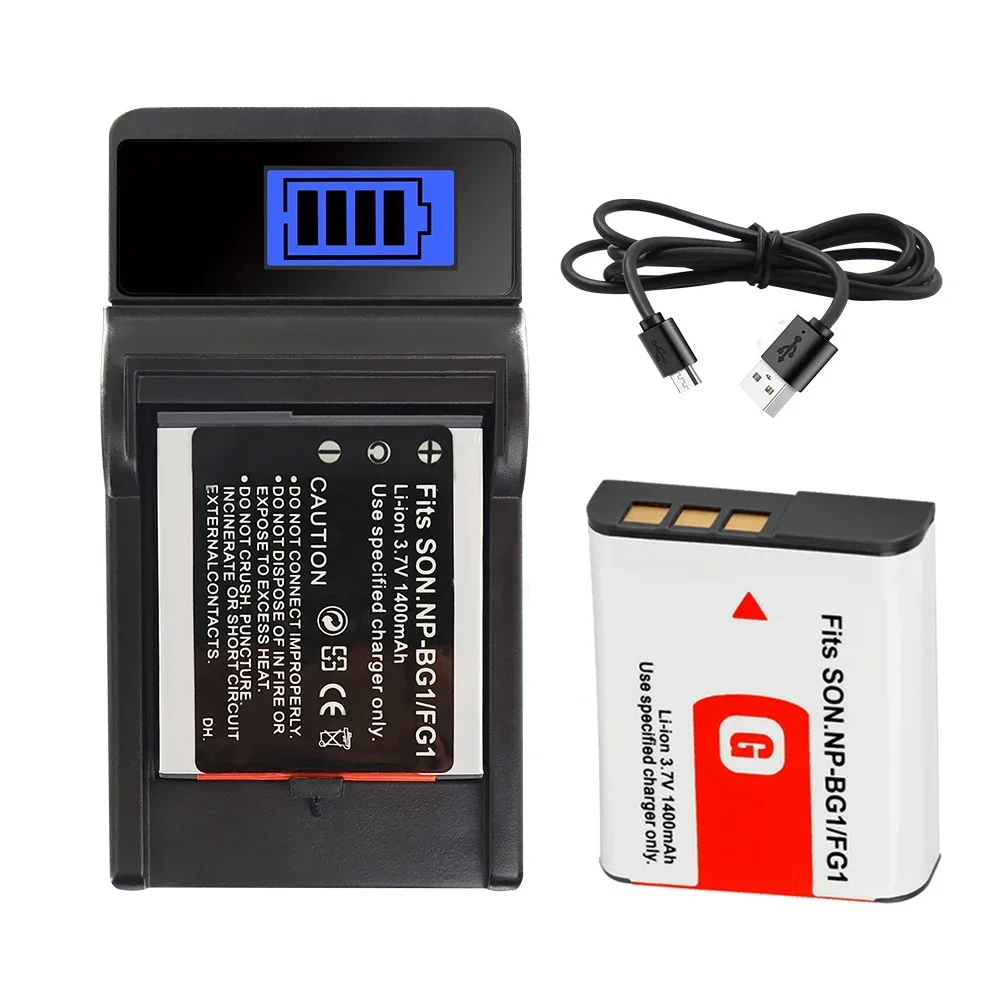 

NP-BG1 Battery 1400mAh For SONY Cyber-shot DSC-H3 DSC-H7 DSC-H9 DSC-H10 DSC-H20 DSC-H50 DSC-H55 NP-FG1 NP BG1Batteries Charger