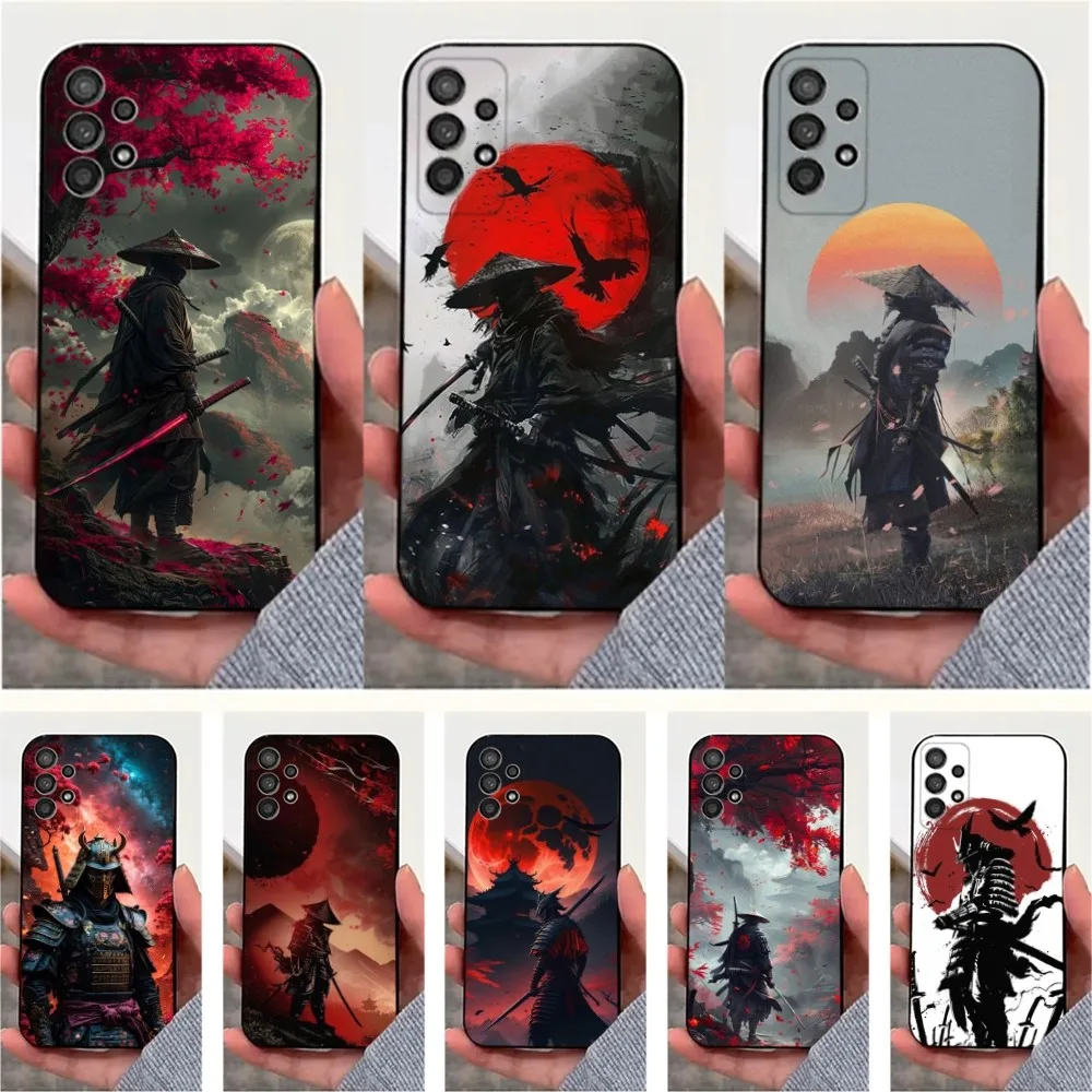 

B-Bushido S-Samurai Phone Case For Samsung S25,S24,S23,S22,S20,S21,S10,Ultra,Plus,Lite,FE,Soft Silicone Black Cover