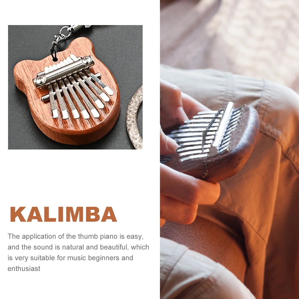 

Mini Kalimba Pendant Thumb Piano Portable Small Finger Piano Gift For Beginners Creative Music Plaything Premium Material