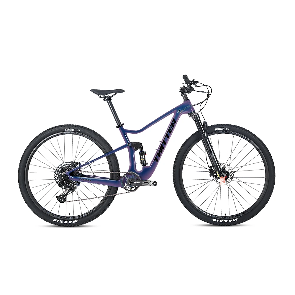 TWITTER FOREST XT/M8100-2*12S Hydraulic Disc Brake T1000 Full shock-proof carbon fiber mountain bike 27.5/29inches MTB bicycles