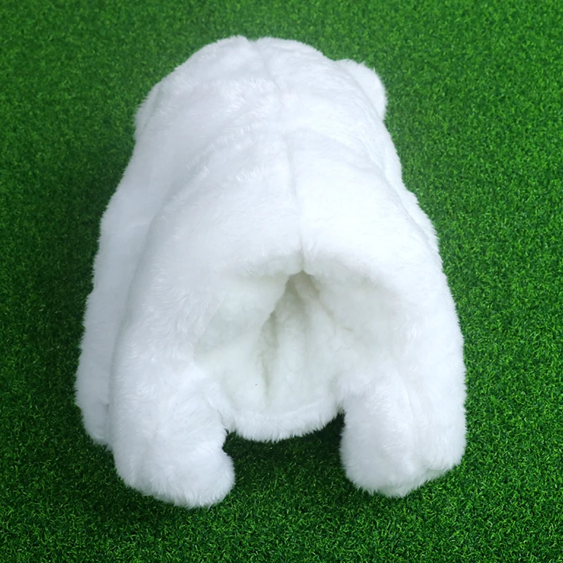 Animal polar bear Shaped Golf Club Head Covers for Driver Fairway Putter Headcover Protector Plush Golf Accessories White image 5