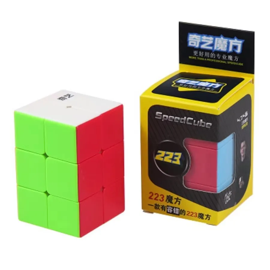 OJIN MO FANG GE 2x2x3 Würfelpuzzle – Glattdrehender Zauberwürfel, Mehrfarbig, Mit Einstellbarer Feder, ABS, Für Anfänger & Profis