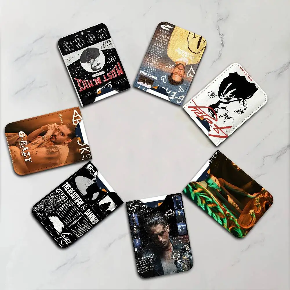 G-G E-Eazy Rap Hip Hop Star Singer Creative Printed with Leather Protective Case Business Portable Letter Pattern Leather