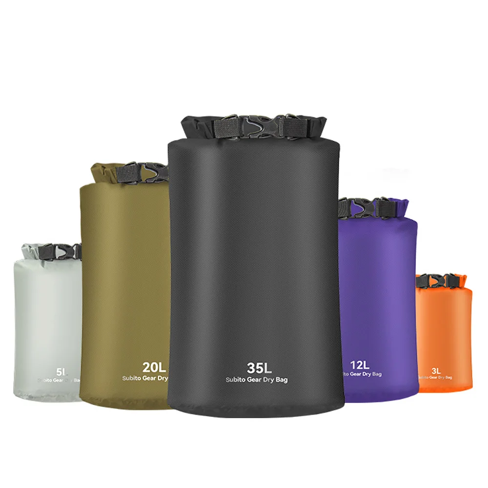 5pcs Ultralight Dry Sack Swimming Waterproof Dry Bag Outdoors Stuff Sacks for Camping Hiking Kayaking Beach Waterproof Bag