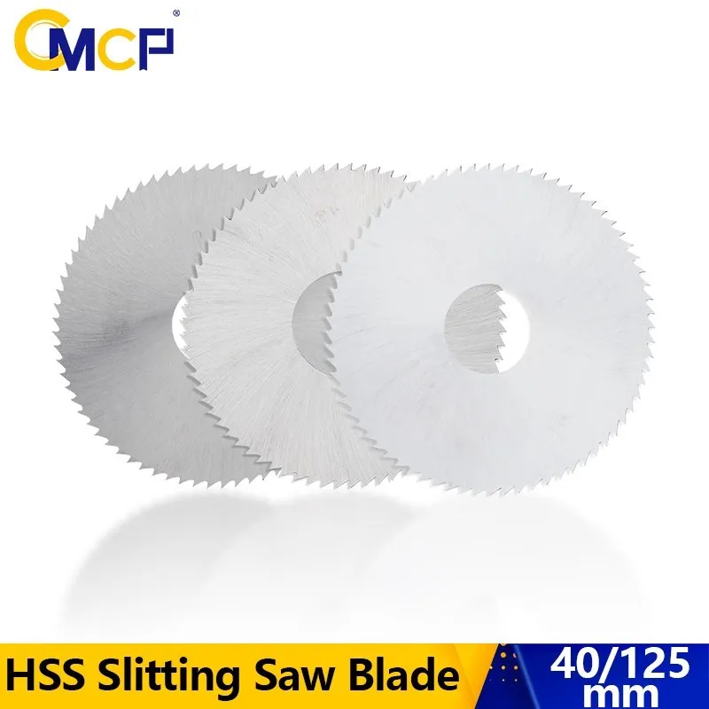 

CMCP Slitting & Slotting Saw Blade HSS Circular Saw Blade Milling Cutter for Slitting Saw Metal Cutting Tool 40-125mm