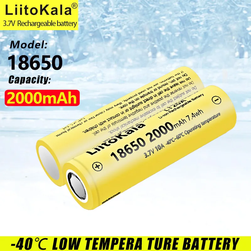 LiitoKala 3,7 В 18650 LT20A 2000 мАч литиевая аккумуляторная батарея 10A высокая мощность разрядная лазерная указка фонарик электрический инструмент