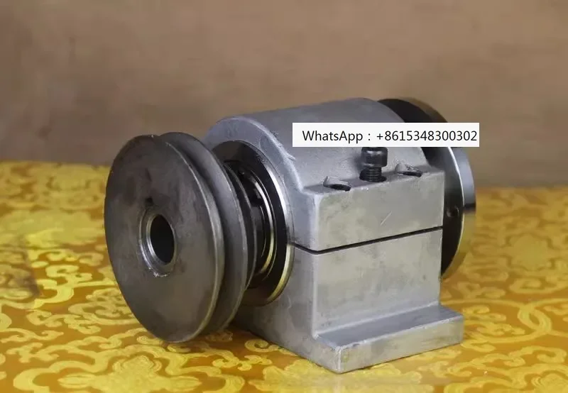 

Lathe spindle high-strength lathe head assembly with flange cone bearings