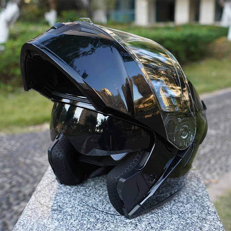 

Flip-Up Motorcycle Helmet, Full-Face Flip-Up Helmet, Abs Material