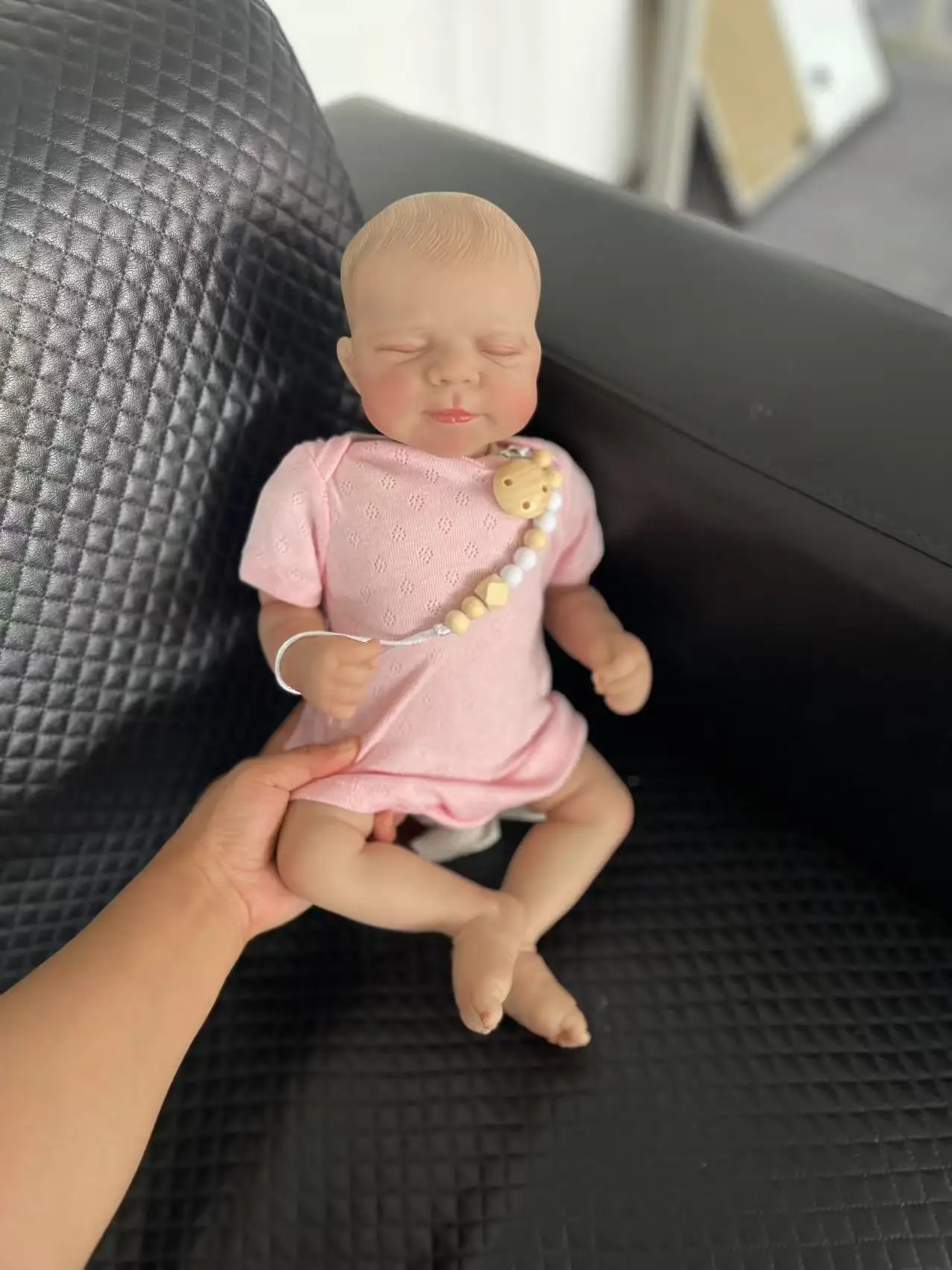 18inch Reborn Baby Pascale with Hand Painted Hair Lifelike Newborn Baby Dolls 3D Skin with Visible Veins Muñecas Bebes Reborn