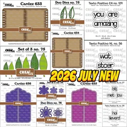 Leaves Flowers Cutting Dies Scrapbook Diary Decoration Stencil Embossing Template DIY Greeting Card Handmade 2026 July New