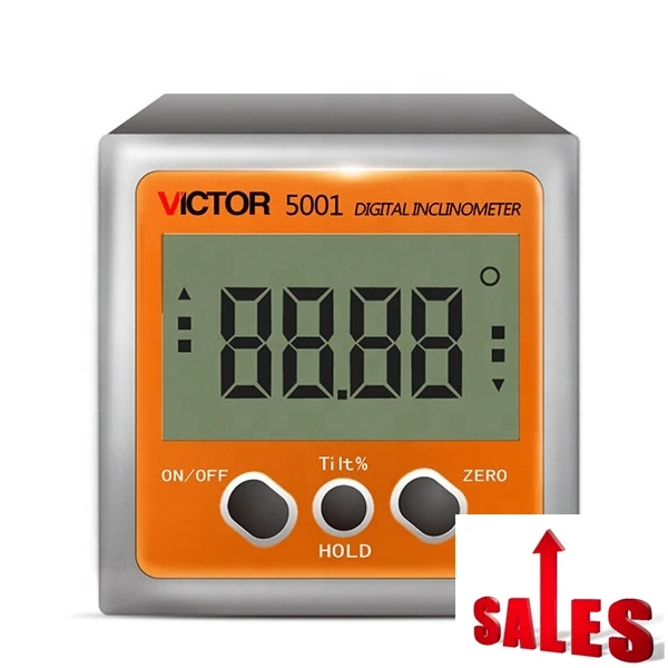 VICTOR 5001 digital lnclinometer with magnet Digital angle level Box Digital Protractor Digital angle Gauge high accuracy