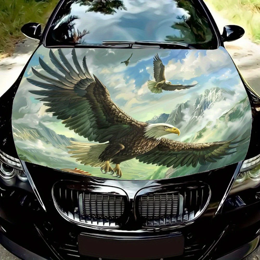 

Soaring Eagle graphic car vinyl wraps, sky theme vinyl engine decals