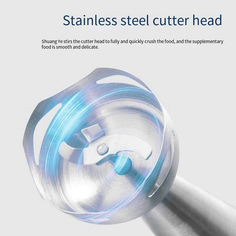 Hot Selling-Handheld Stainless Steel Electric Food Processor Blender Food Processor Stick Multi-Function Meat Grinder Mixer EU P