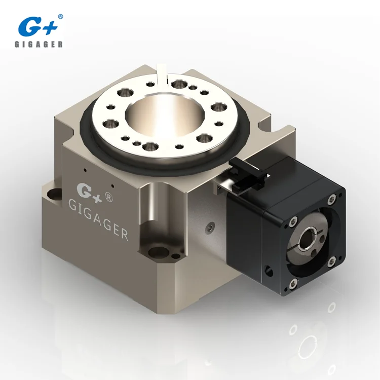 200mm Hollow Shaft hypoid gearbox High Load High Rigidity Servo Motor Hollow Rotary Stage