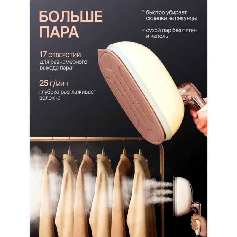 [NEW!A65Z】 EU Plug Steam Garment Steamer-Portable 1200W Handheld Iron With 0.9L Capacity
