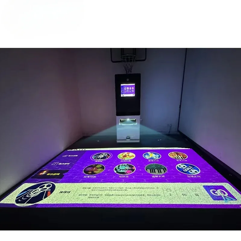 Projecteur de sol coule tout-en-un, jeu de réalité augmentée, jeu de projection de sol mobile coule