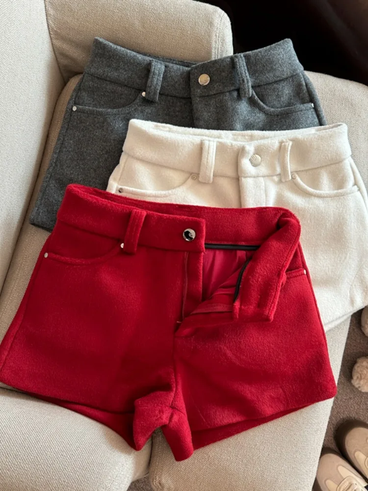 Faion Pantaloni bootcut a vita alta Puro desiderio da donna Strato base in lana sexy Pantaloni casual Allungamento delle gambe invernali