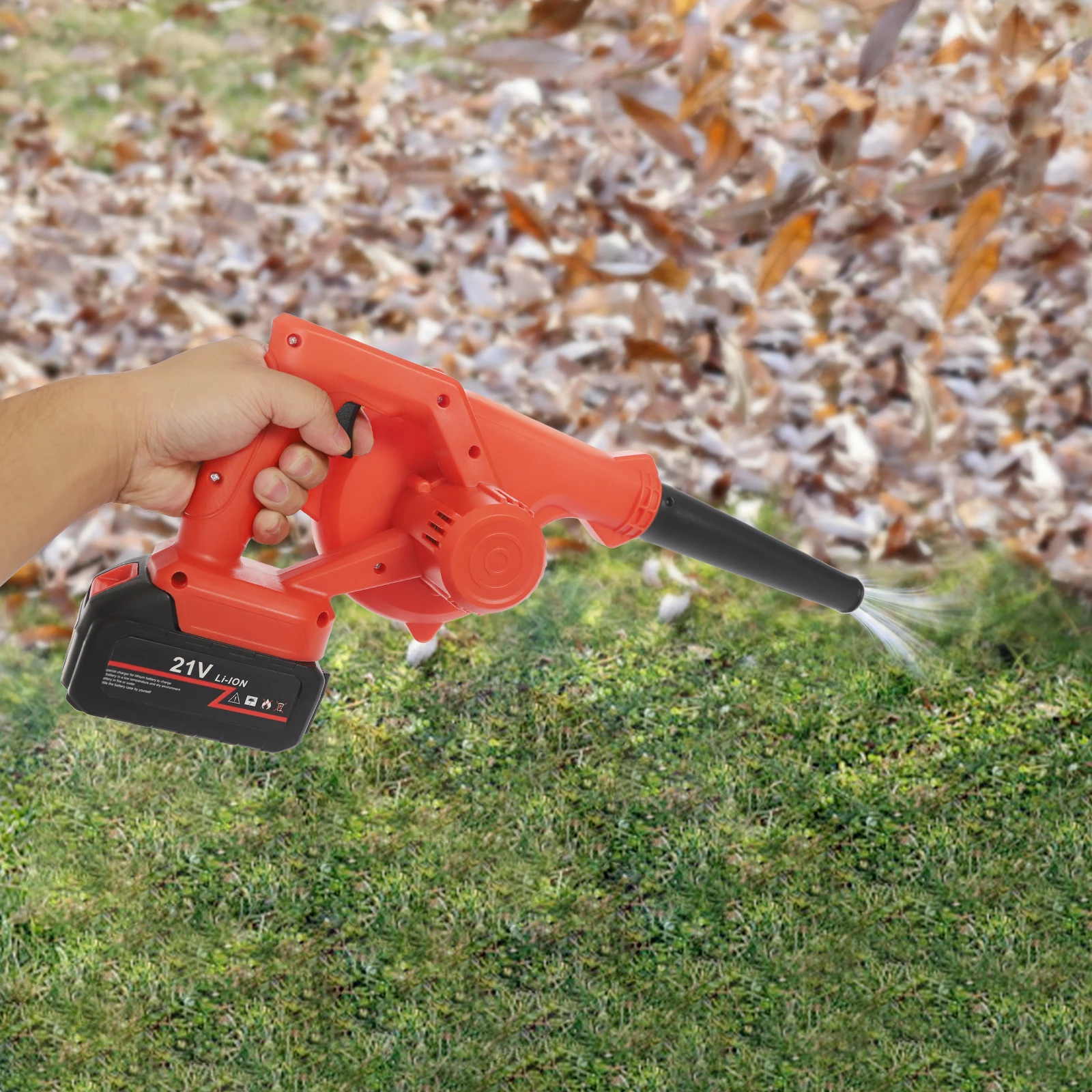 5.4kPa Battery Powered Cordless Blower,Suction Blowing Machine with Battery,Electric Leaf Blower for Cleaning Leaves,Dust