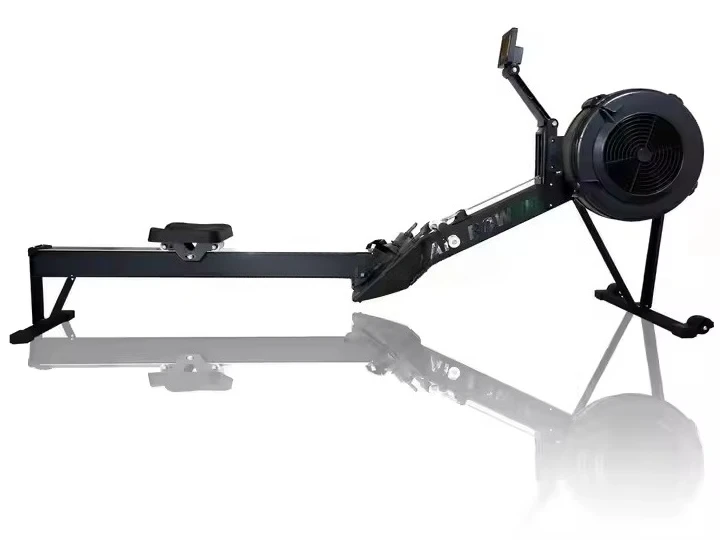Direct Factory Sale Commercial Air Rower Gym Equipment Water Fan Type Rowing Machine For Home Use Includes Weight Plate Rack