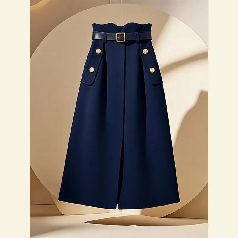 

Комплект с юбкой А-силуэта с высокой талией в стиле «Богиня», ранняя весна 2026, бестселлеры, комплекты платьев, универсальный вязаный кардиган-топ для миниатюрных.