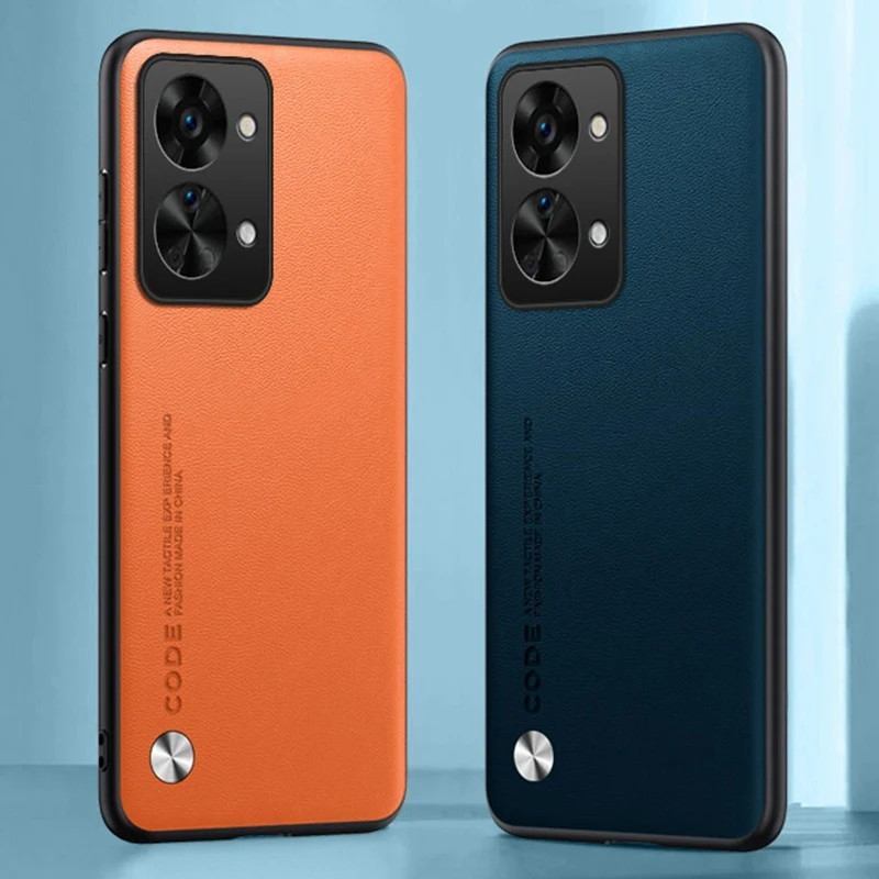 حافظة جلدية PU لهاتف OnePlus Nord 2T غطاء خلفي من السيليكون غير اللامع حافظة هاتف حماية كاملة لهاتف One Plus Nord 2T 5G Nord2T