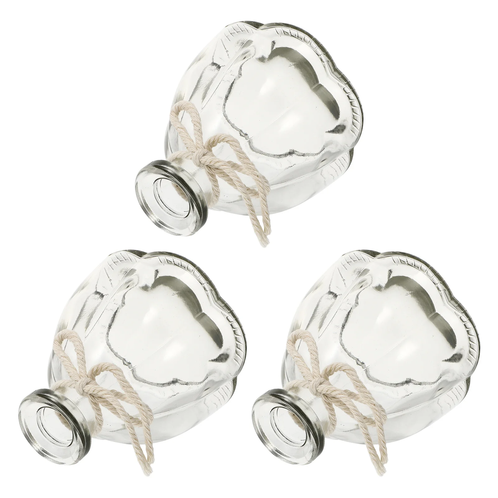 

3Pcs Hydroponic Flower Vase Decorative Transparent Glass Artistic Tabletop Home Floral Arrangement Container for Office Balcony