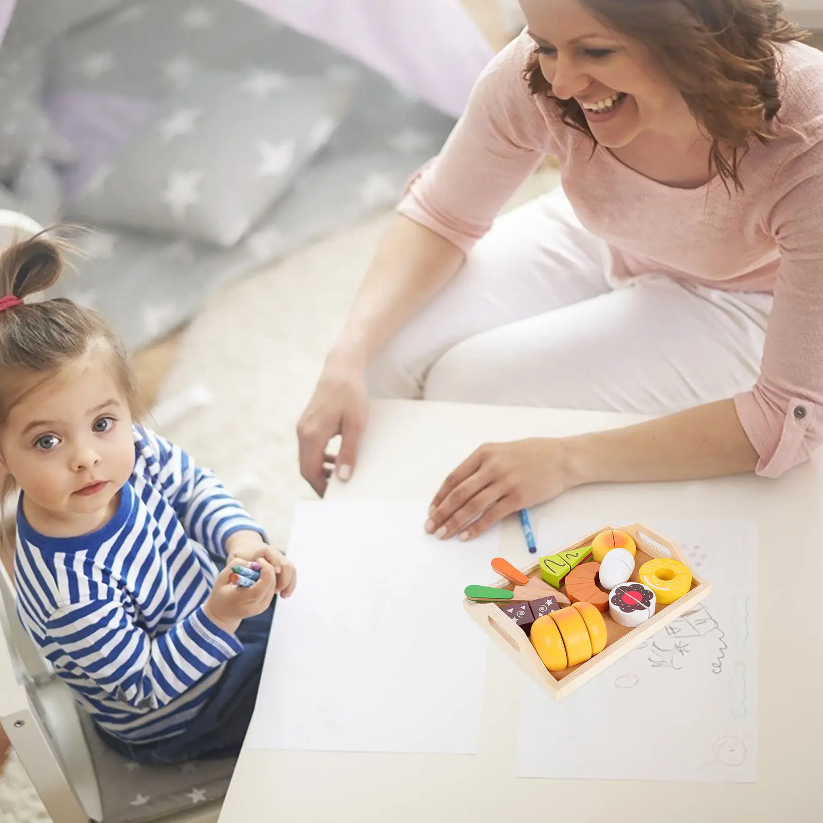 11pcs-kids-afternoon-tea-set-wooden-dessert-bakery-pretend-play-food-kitchen-accessories-educational-simulation-play-food-set