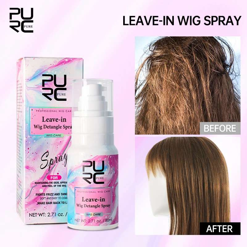 

Repair dry hair and not easy to tangle, leave-in wig softening spray