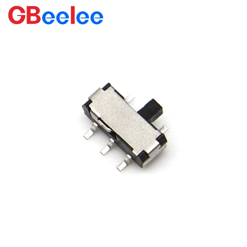 50PCS Mini 0.3A Right Angle Slide Switch Low-Profile 12V Toggle Switches
