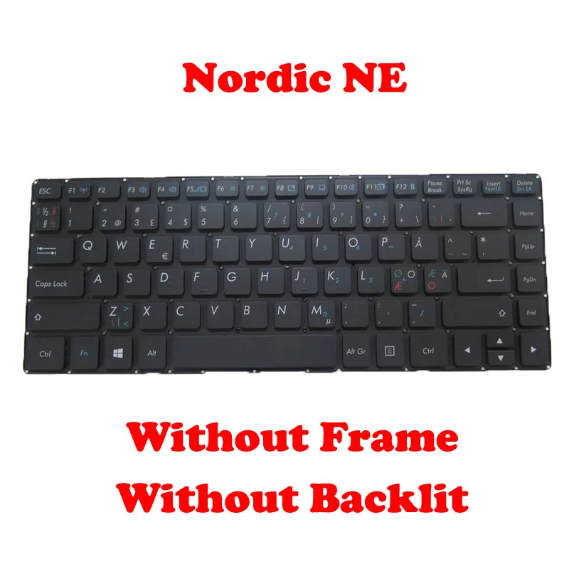 

NE CF PO JP HU Laptop SG SL DT-RO No Backlit Keyboard For Getac S410 G2 G3 S410G2 S410G3 S410 Swiss-German Slovenian Netherlands