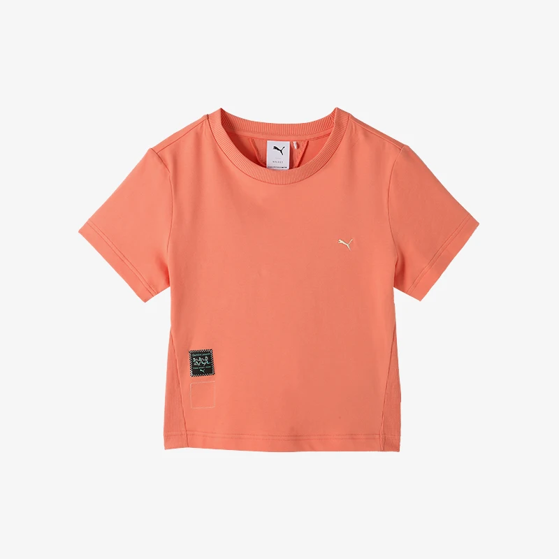 

Puma genuine 2024 new women's sporty, fashionable, breathable and durable short sleeved shirt 630609-75