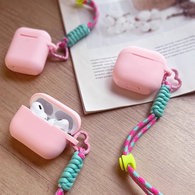 

For AirPods Pro3 Pro2 Pro for AirPods 1 2 3 4th Generation Wireless Bluetooth Integrated Headphone Case Simple Soft Silicone