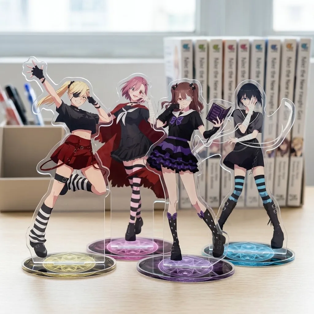 Anime 2.5 Dimensional Seduction Acrylic Stand Figure Desktop Decoration Collectible Ornament Character Model Gift Keychain