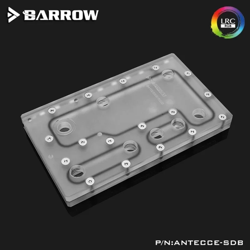 Barrow Distroplate for Antec Cube-Razer Case ANTECCE-SDB Water Cooling System for PC Gaming 5V 3PIN ARGB Waterway Board