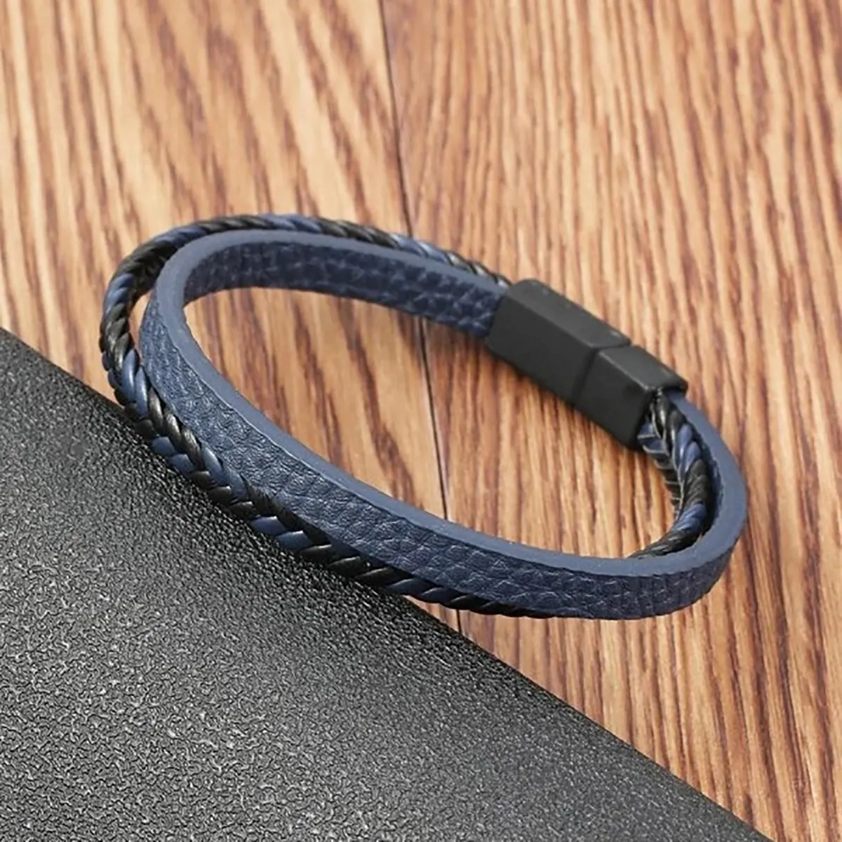 Multi-stijl PU-leer tweelaagse magnetische armband Heren Volwassen zaken Geef mannen Het beste cadeau voor mannen