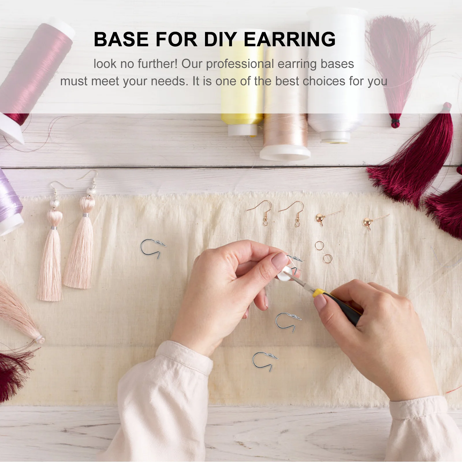 

15Pcs Pearl Ear Clip Base DIY Earring Making Supplies Non-Pierced Earrings Clip Durable Jewelry Accessory Earring Base