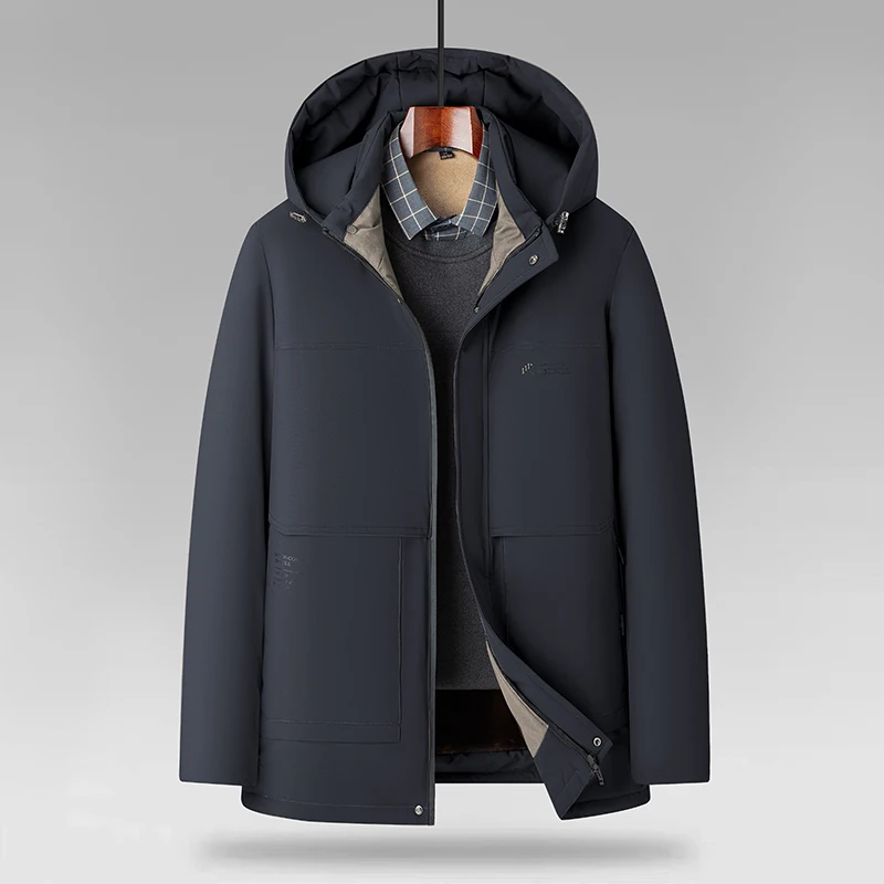 Nouvelle veste polaire, vêtements épais rembourrés de coton pour hommes, personnes d'âge moyen et âgées, vêtements chauds rembourrés de coton pour l'hiver