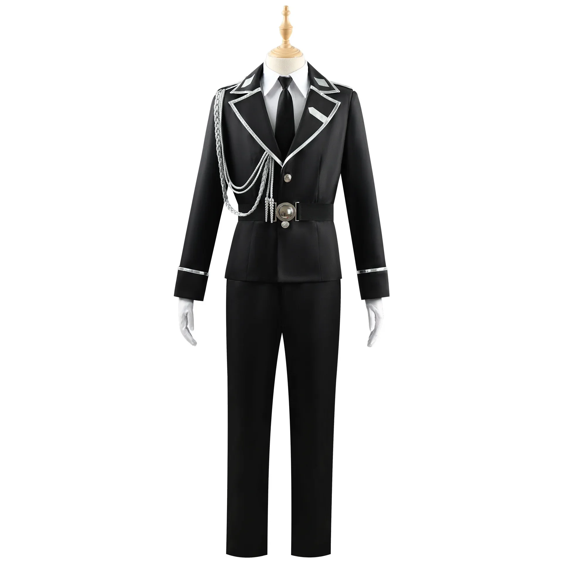 Aki Myojin Cosplay Costume Sweet Punishment Purple Short Hair Anime Suit with Pet Guard Uniform Hat And Whip for Women