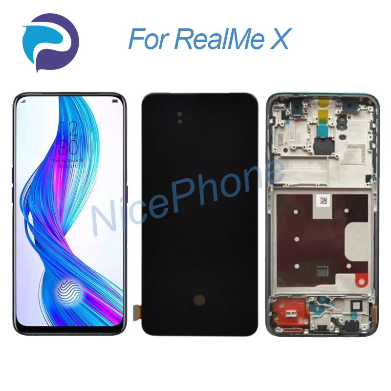 For RealMe X LCD Screen + Touch Digitizer Display 2340*1080 RMX1901, RMX1903 For RealMe X LCD Screen Display