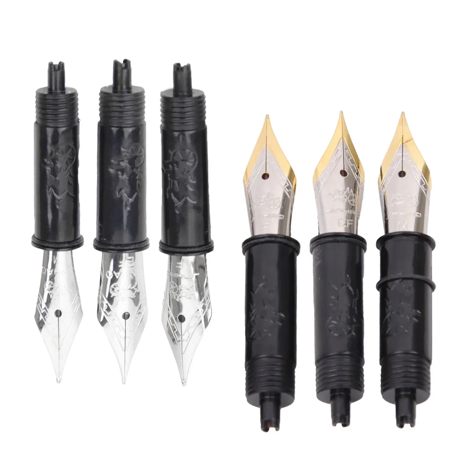 3PCS Jinhao #5 Fountain Pen Nibs Replaced Metal EF/F/M for 82 88 95 100 Mini Pen school office supplies