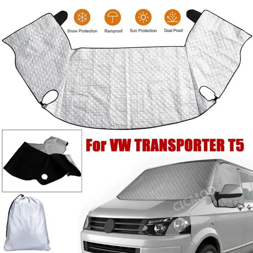 

For Volkswagen T5 RV Windshield Cover Snow Blocking RV Cover Is Easy To Install Keeping Cool In Summer And Reversible In Winter