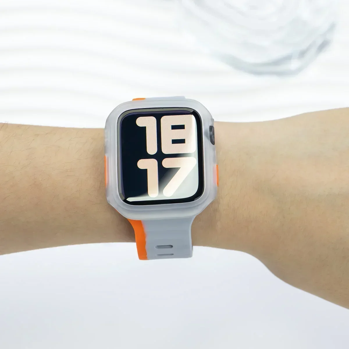 غطاء ناعم جديد لساعة أبل 9 8 7 45/41 مللي متر حافظة من البولي يوريثان حامي الهيكل العظمي لسلسلة IWatch 5 6 Se 44 40 مللي متر تغيير إلى Ultra2 49 مللي متر