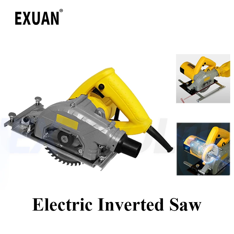 Dust Free Woodworking Cutting Saw Electric Circular Inverted Saw Hand-held Saw Wood Cutting Furniture Production Saw Blade Lift