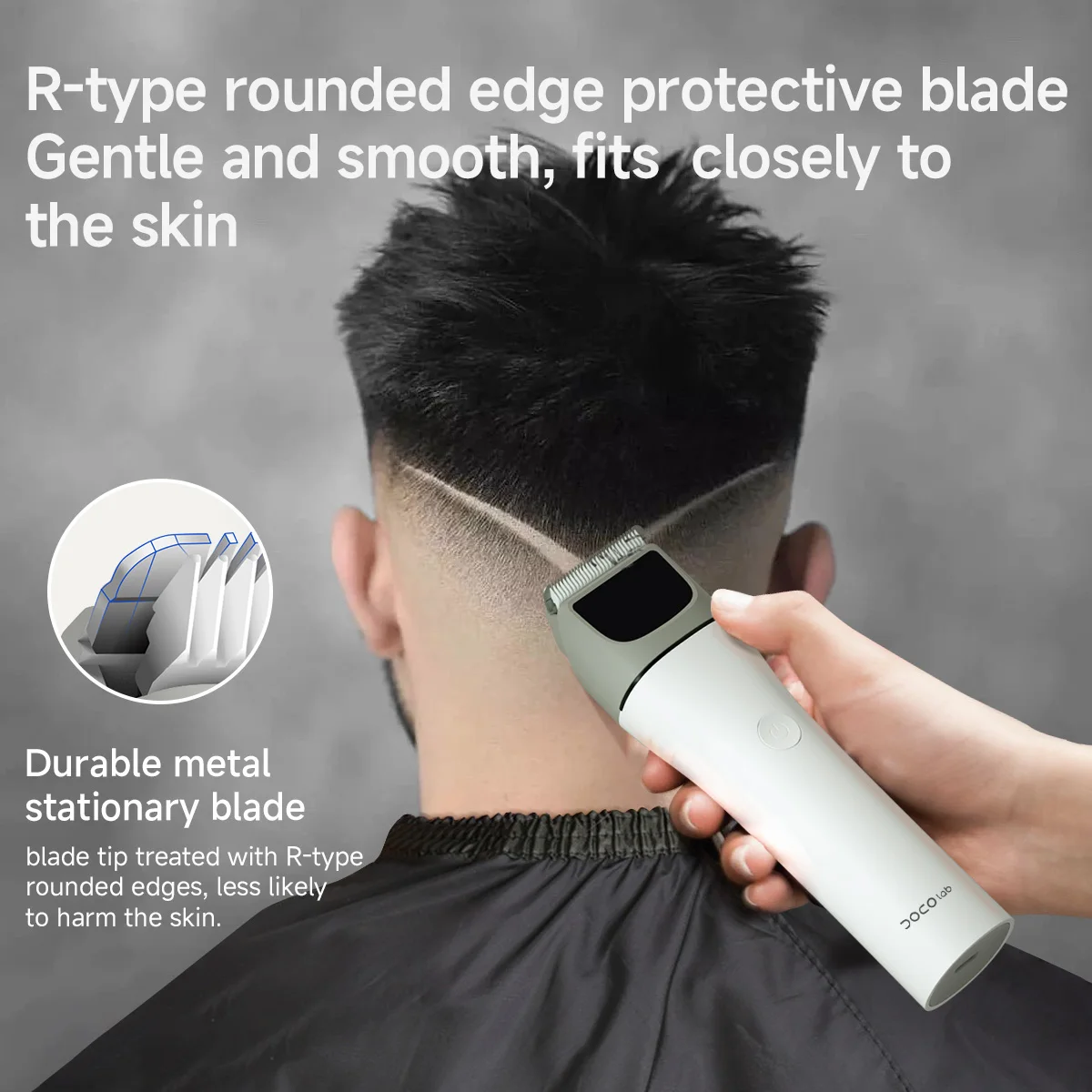 DOCO Electric Hair Clippers Trimmers For Men Adults Kids Professional Cordless Type C Rechargeable Hair Cutter Machine